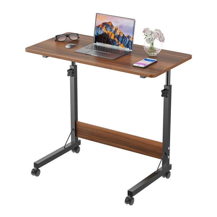 Table d'appoint VASAGLE, table d'ordinateur portable avec surface réglable,  table de