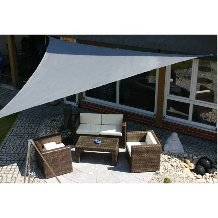 Voile D Ombrage Toile Solaire Triangle 3x3x3 Gris Achat Vente Voile D Ombrage Voile D Ombrage 3x3x3 Gris Cdiscount