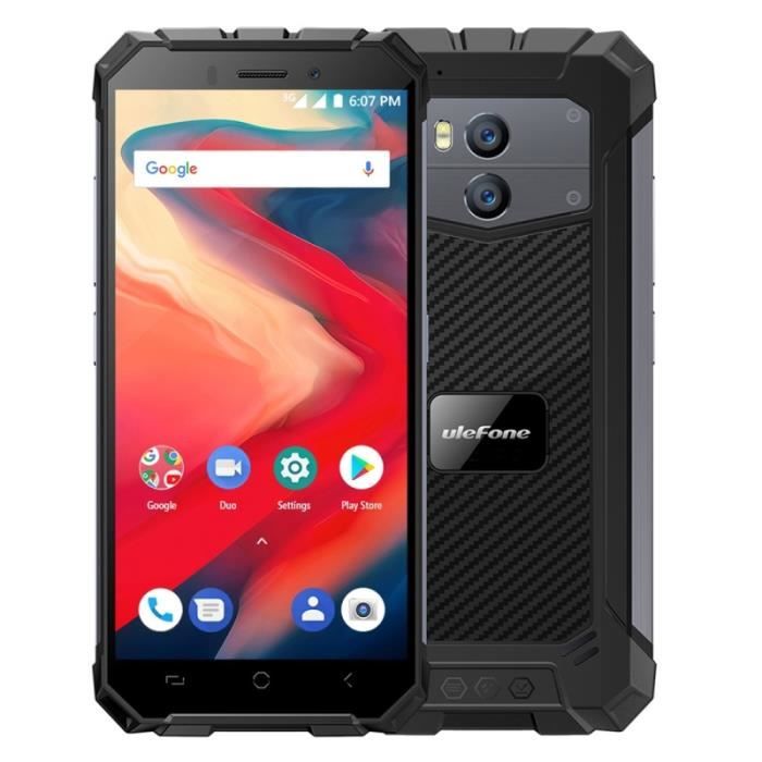 Smartphone Incassable Antichoc Téléphone De Chantier, 2 Go + 16 Go