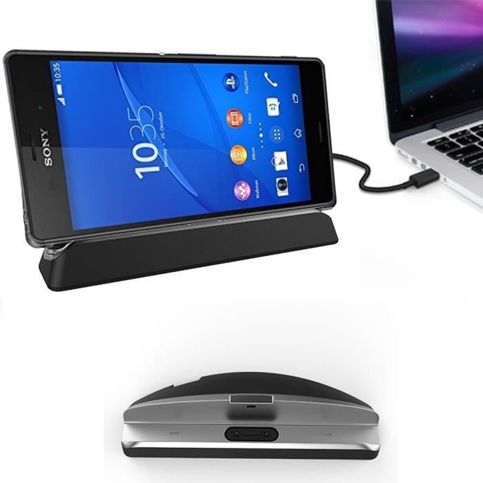 Station D'accueil K-S-Trade Pour Sony Xperia Z3 Compact - Chargeur De Bureau Micro USB