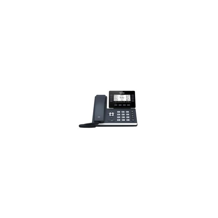 Téléphone VoIP Yealink SIP-T53 - Gris - Combiné filaire LCD 8 lignes - Répertoire 1000 noms et numéros