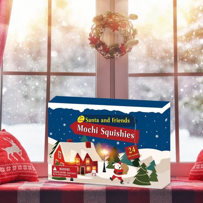 Calendrier de l'Avent 2023 avec 24PCS Mignons Calendrier de Noël à