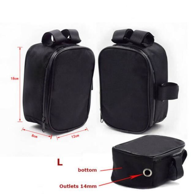 Sacoche De Vélo Pour Batterie Ou Contrôleur - Taille 32x9x10,5 Cm, Tissu Oxford étanche - Fixation Sur Cadre Vélo électrique