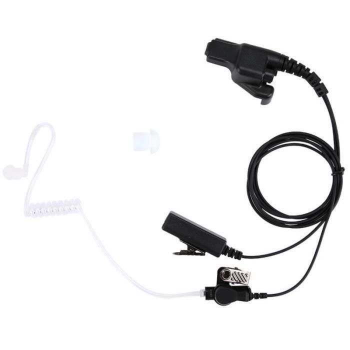 Casque Oreillette Bluetooth Avec Clé PTT Pour Radio Motorola/Kenwood - Modèle EJLY-1