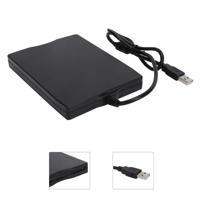Lecteur De Disquette Externe USB 3,5 Pouces Cigemay - Compatible Windows 10/8/7/XP, Portable, Sans Alimentation Externe
