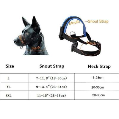 Muselière Pour Chien Souple Et Réglable – Nylon Respirant, Empêche Morsures, Mastication, Aboiements, Taille M Pour Chiens De Taille Moyenne