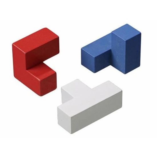 Cubes En Bois Philos - Lot De 5 Cubes 25 Mm - Jeu De Stratégie Et Casse-tête - Matériau Naturel
