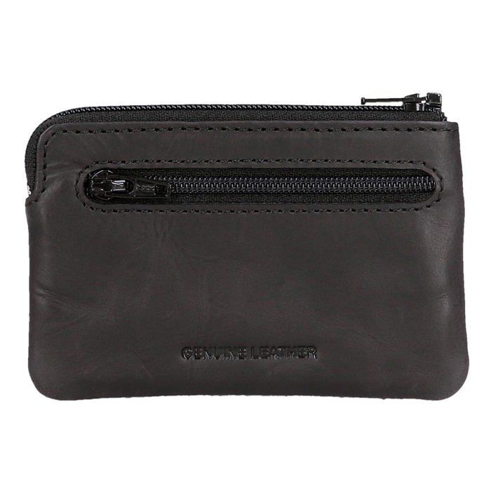 Calvin Klein Jeans - Porte-monnaie En Cuir à Trois Volets Et Logo Monogramme - Noir