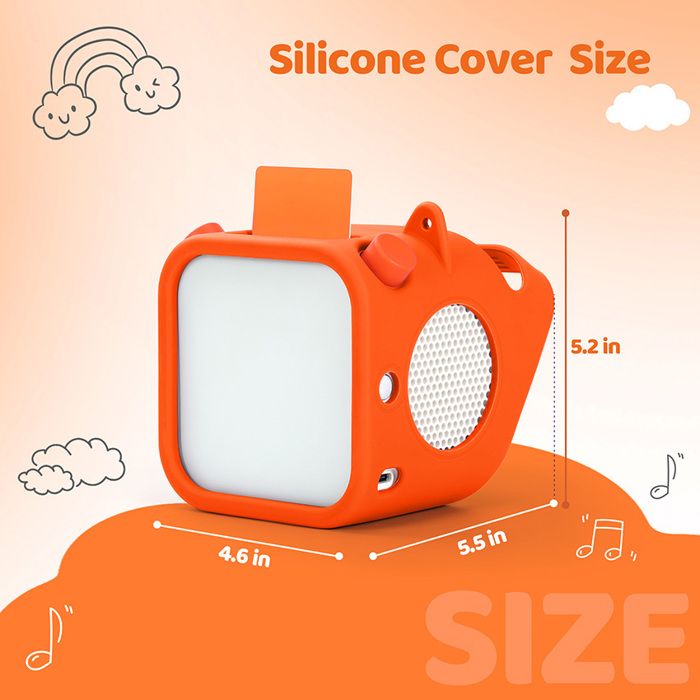Custodia In Silicone Antishock Da 2mm Per Yoto Player 3rd Gen - Protezione Totale, Ricarica Senza Rimuovere La Cover