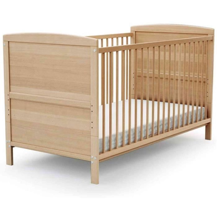 Lit bébé évolutif Confort 60x120 lit en bois AT4 - Bambinou