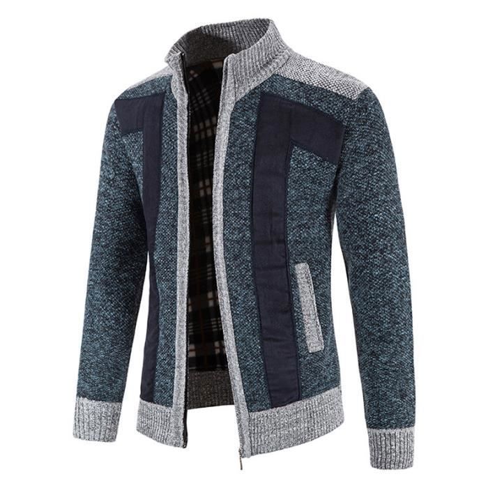 Pull Greg Norman Homme 1/4 Zip Doublé Micro-polaire - Taille S Bleu - Neuf
