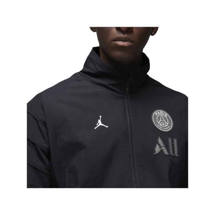 Veste de surv tement Nike PSG ANTHEM Homme Noir Manches