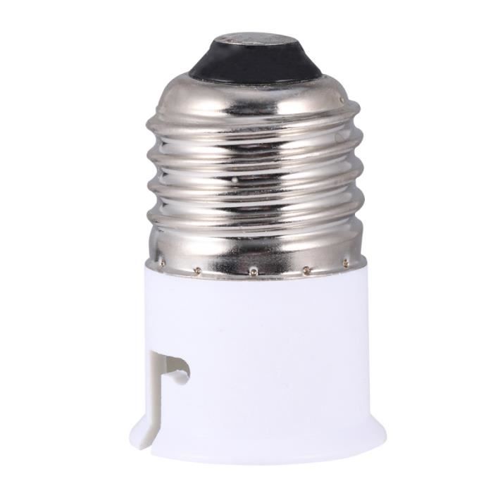 juguse Base d'ampoule E27 LED adaptateur d'ampoule fileté remplacement en  plastique E27 LED Base d'ampoule support de lampe avec interrupteur prise  américaine
