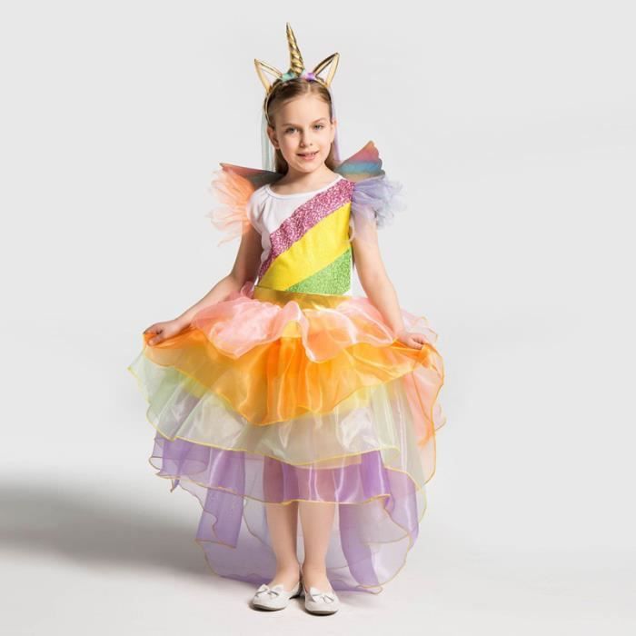 Fille déguisement licorne robe de soirée de mariage en tutu arc en ciel  avec pinces à cerceaux pour REDUCTEUR DE WC - Cdiscount Puériculture &  Eveil bébé