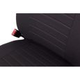 Housse De Siège Voiture Auto pour Nissan Qashqai I II Elegance P4 Noir tissu de revetement/velours avec mousse set complet-2