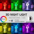 7 couleurs pas de télécommande - Lampe Led 3d à l'effigie de Michael Jackson Dancing, effet d'illusion de cou-2