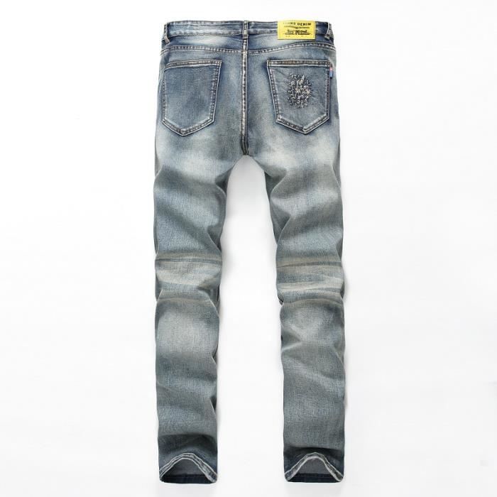 Jeans homme troué bleu online