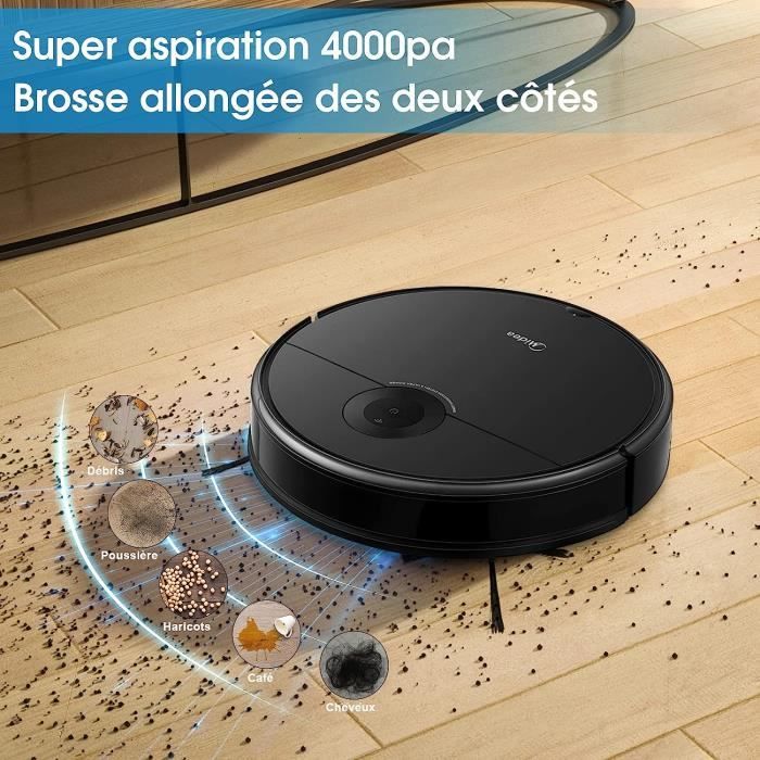 MEROUS Robot Aspirateur Laveur Poils Animaux, I5C Aspirateur Robot 2 en ...