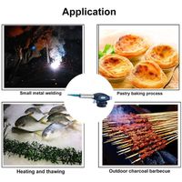 Chalumeau de Cuisine Cadrim - Bruleur Torche Culinaire Réglable Deux Flamme pour Barbecue DIY