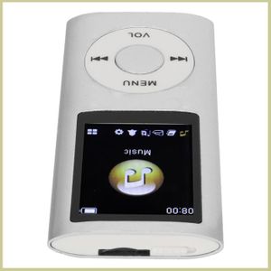 Lecteur MP4 Clip Sonic MP206 – 8Go, Radio FM, Appareil Photo, Argenté (occasion)
