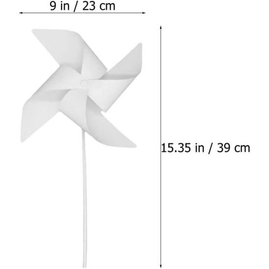 TOYANDONA Lot de 24 Moulins À Vent À Décorer Kit Créatif pour Enfants Jouets Éducatifs À Peindre