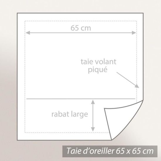 Housse de couette 300x240 cm percale coton ROMY Ambre - Cdiscount