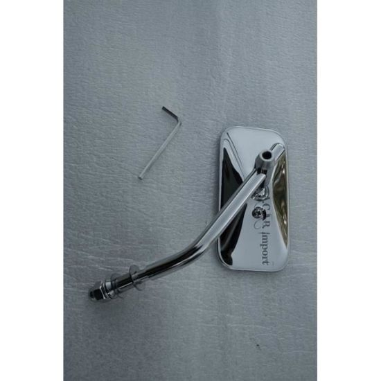 CICMOD R/étroviseur Universal Moto Chrome Cr/âne Squelette Main Rearview R/étroviseurs 8mm 10mm-Argent