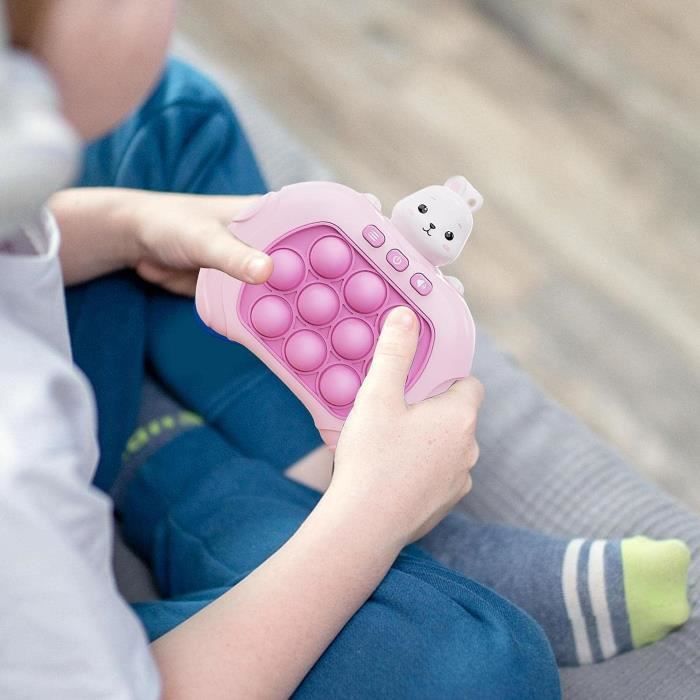 Jeu à Poussée Rapide, 4 Modes Jeu Portable Pop Bulle Joli Jouet Lumineux Console de Jeu à Pression Rapide pour Enfants Adultes Cadeau d'anniversaire Cadeau de Fête Jeu à Poussée Rapide, 4 Modes Jeu Portable Pop Bulle Joli Jouet Lumineux Console de Jeu à Pression Rapide pour Enfants Adultes Cadeau d'anniversaire Cadeau de Fête