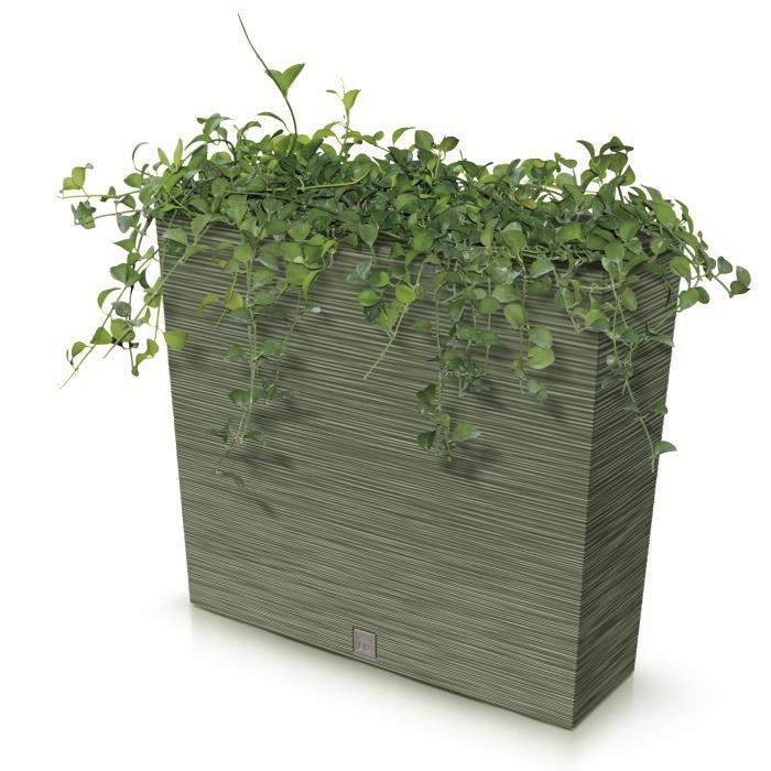 Haut bac  fleurs bac  balcon bac  plantes pot de fleur gris L 58 cm avec  insert cache-pot en plastique unique - Cdiscount Jardin
