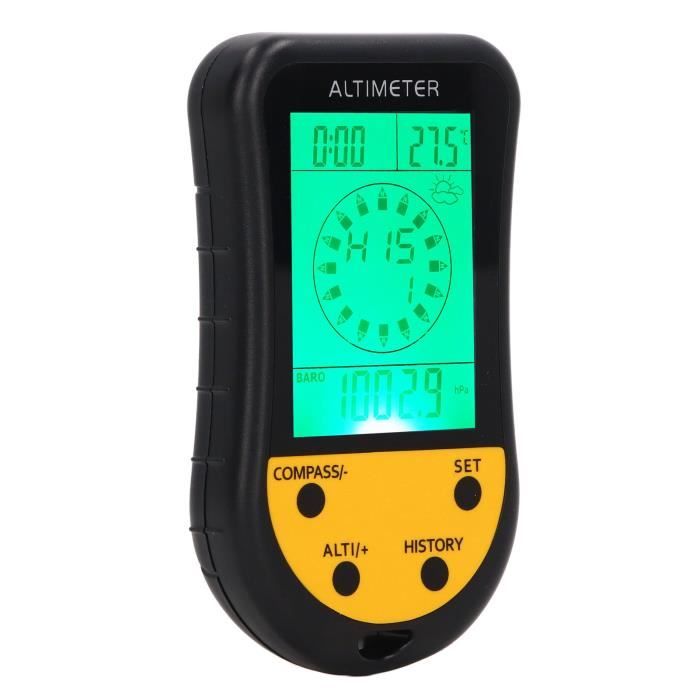 Duokon Altimètre numérique 8 en 1 multifonction baromètre