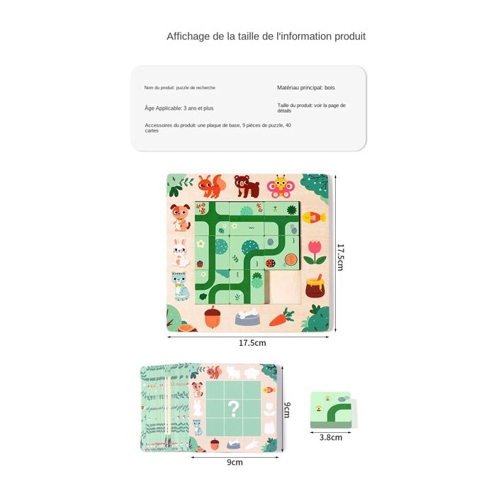 Cube Labyrinthe 3D à Bille - Casse-tête éducatif Pour Enfants Et Adultes