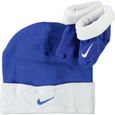 Ensemble vêtements Nike Bébé Bonnet et Chaussons Bleu Roi et Blanc-0
