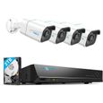 Reolink 4K Caméra de Surveillance Extérieur, Détection Personne et Véhicule, 8CH 2To NVR et Caméra IP PoE, 30M Vision Nocturne, IP66-0
