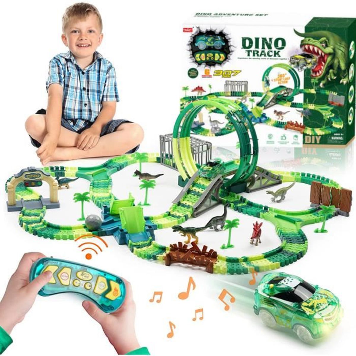 Dinosaure Solaire Qui Bouge - Décoration De Bureau, Maison Ou Tableau De Voiture - Cadeau Original Anniversaire, Noël
