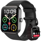 FEIPUQU Montre Connectée Homme Femme Fitness, Écran 1.85", Appels Bluetooth, 100+ Modes Sport, Suivi du Sommeil, 3ATM, Android & iOS, Noir