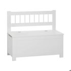 Banc coffre enfant blanc en bois - Blanc - Atmosphera createur d'interieur