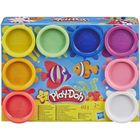 PLAYDOH Play-Doh 8 pots Arc-en-ciel, Pâte à modeler, 8 pots de 56g chacun