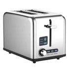 JIMIGO Grille-pain 2 Fentes Larges Toaster Affichage numérique - Inox