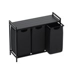 Panier à Linge - MARK ADLER - TIDY 3.0 - 3 Compartiments - Tissu OXFORD Imperméable - Design Moderne