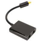 Sonew répartiteur de câble optique numérique Répartiteur de câble optique 1 en 2 sorties son surround câble de son à fibre