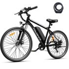 Vélo électrique 26" YOLOWAY - 519W 36V 12.5Ah VTT Électrique -Noir-Shimano 7 vitesses - Batterie Amovible - E BIKE + Casque Gratuit