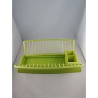 Egouttoir à vaisselle en plastique pour sécher couvert assiette 4 couleurs - Couleur:Vert