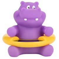 Thermomètre de bain pour bébé - FDIT - Affichage de la température LED - Hippo violet