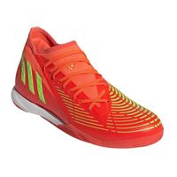 Baskets de football ADIDAS Predator EDGE3 IN Rouge - Homme/Adulte - Synthétique - Lacets