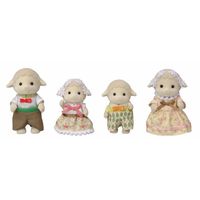 SYLVANIAN FAMILIES - Famille mouton - 4 personnages articulés et habillés avec soin