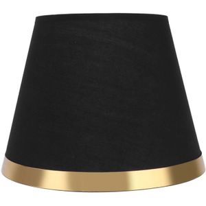 Lampadaire salon moderne doré abat-jour noir SINOP
