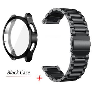 BRACELET MONTRE CONNEC. kits noirs Galaxy Watch 4 44mm-Protecteur de boîti