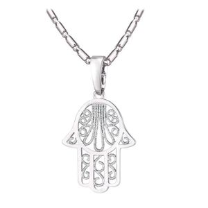 Femme Amour mystique Fatima Main Pendentif Chanceux Bijoux Lucky zircon cubique or plaque