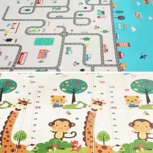 TAPIS ÉVEIL - AIRE BÉBÉ 180cm * 150cm - tapis de jeu pliable pour bébé, Puzzle, dessin animé, tapis d'escalade pour enfants, tapis de