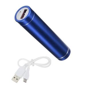 Batterie Externe Portable 2600 mAh et Clé USB OTG - Blanc